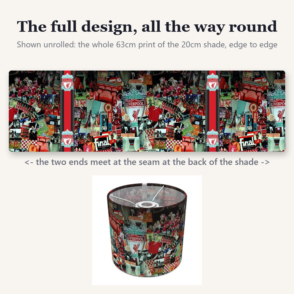 Liverpool FC Collage lampshade