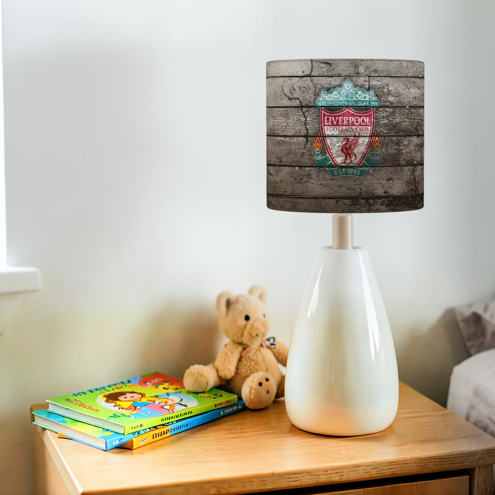 Vintage Wood Effect Liverpool Badge lampshade