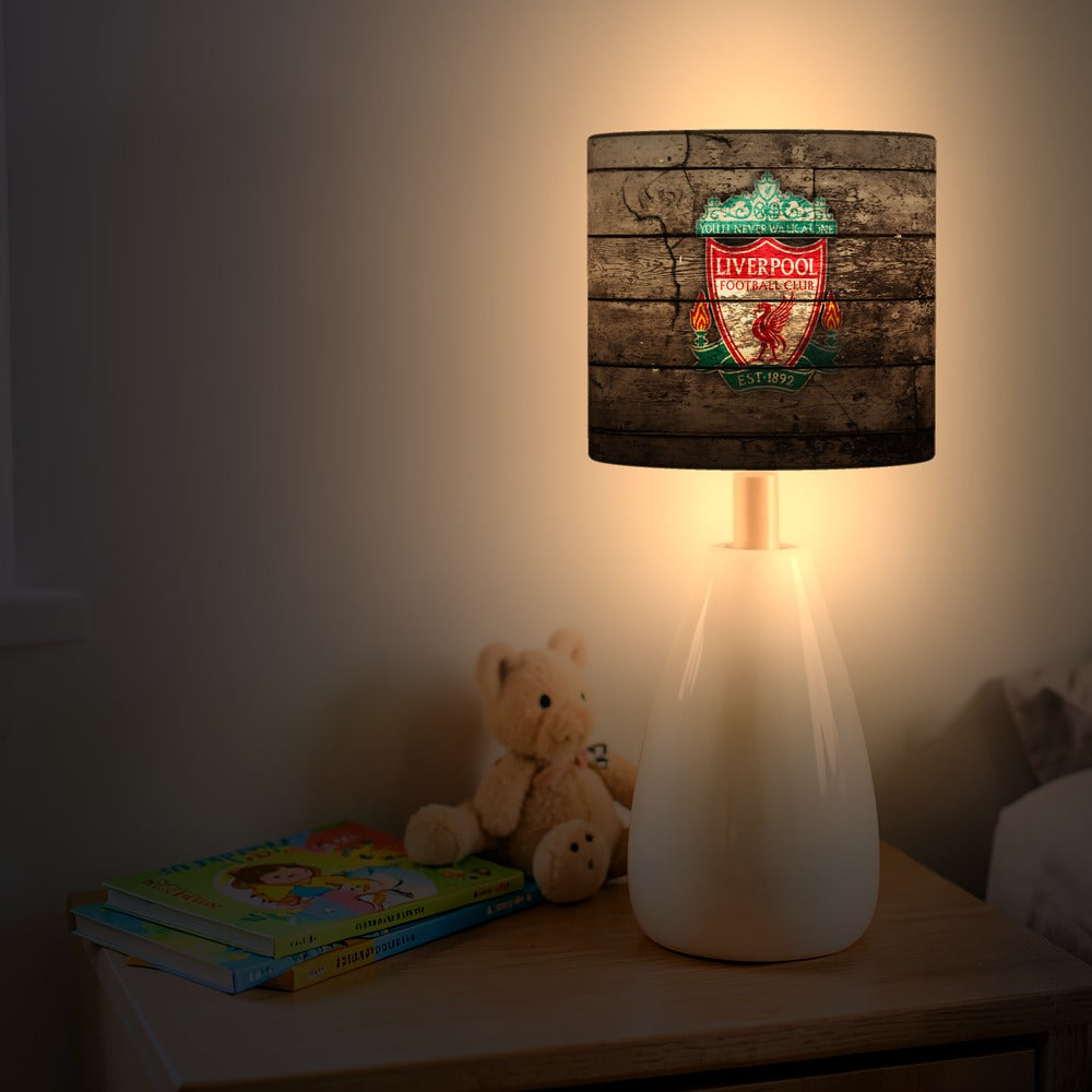 Vintage Wood Effect Liverpool Badge lampshade