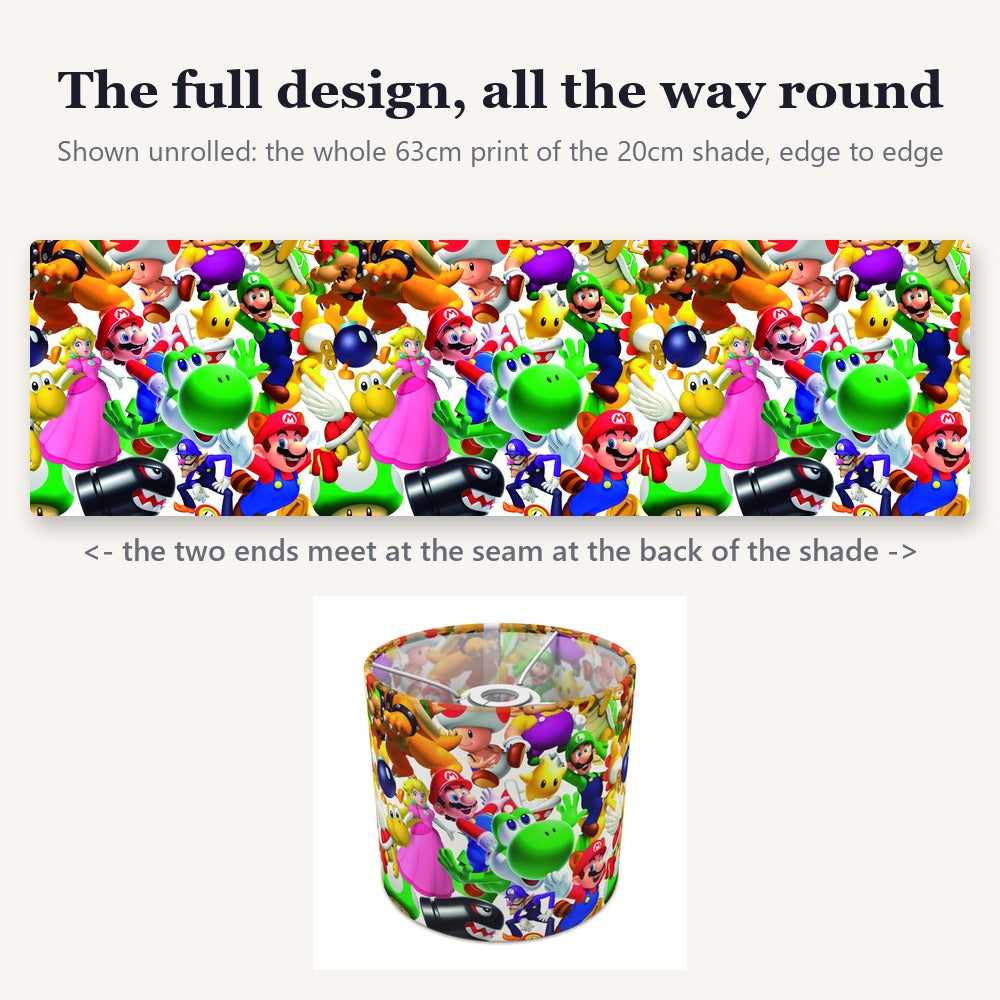 Colorful Animated Figure lampshade
