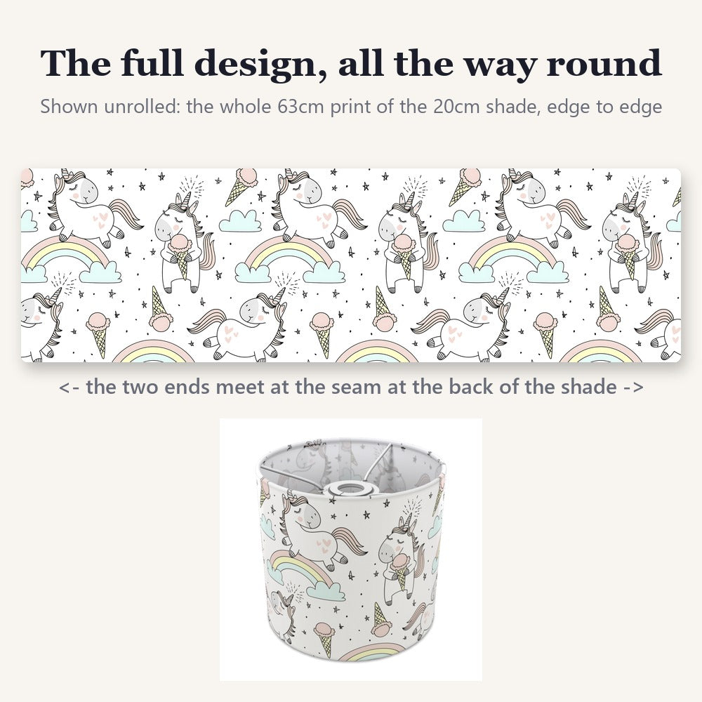 Unicorn Rainbow Ice lampshade