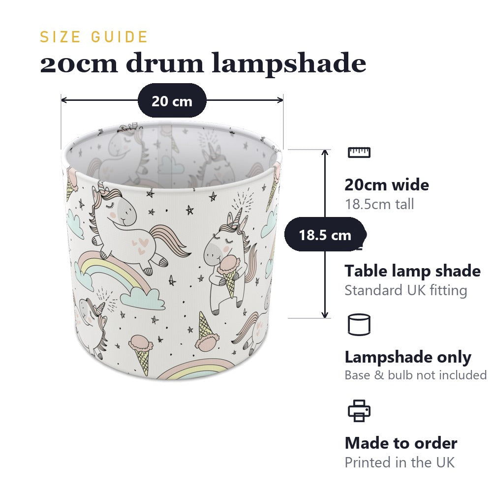Unicorn Rainbow Ice lampshade