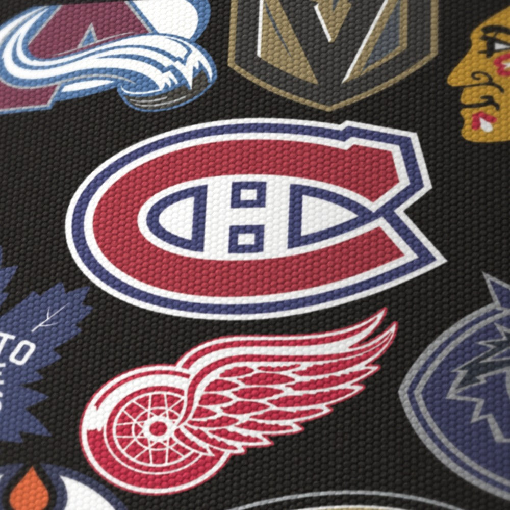 NHL Teams Logo Pattern lampshade