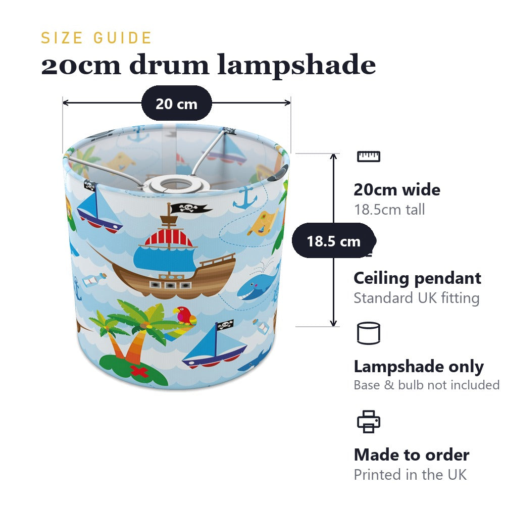 Pirate Adventure lampshade