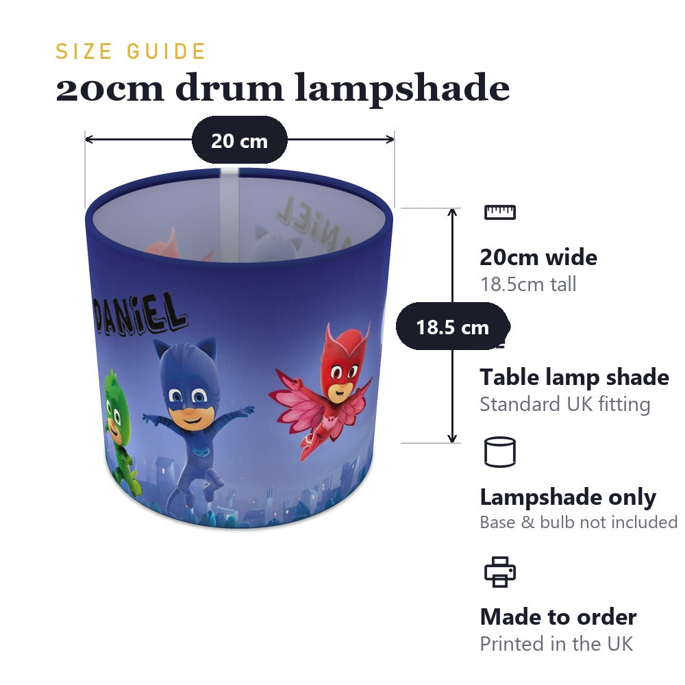 Cartoon Superhero Theme lampshade