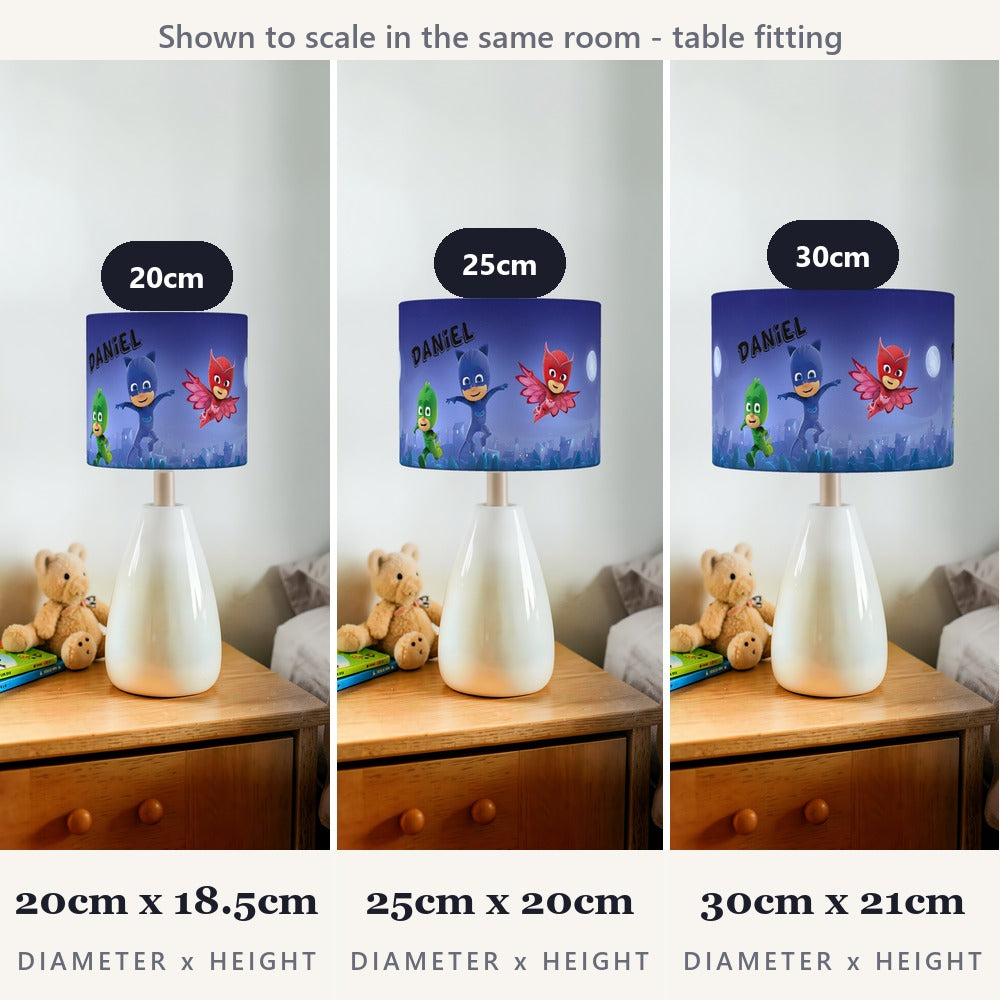 Cartoon Superhero Theme lampshade