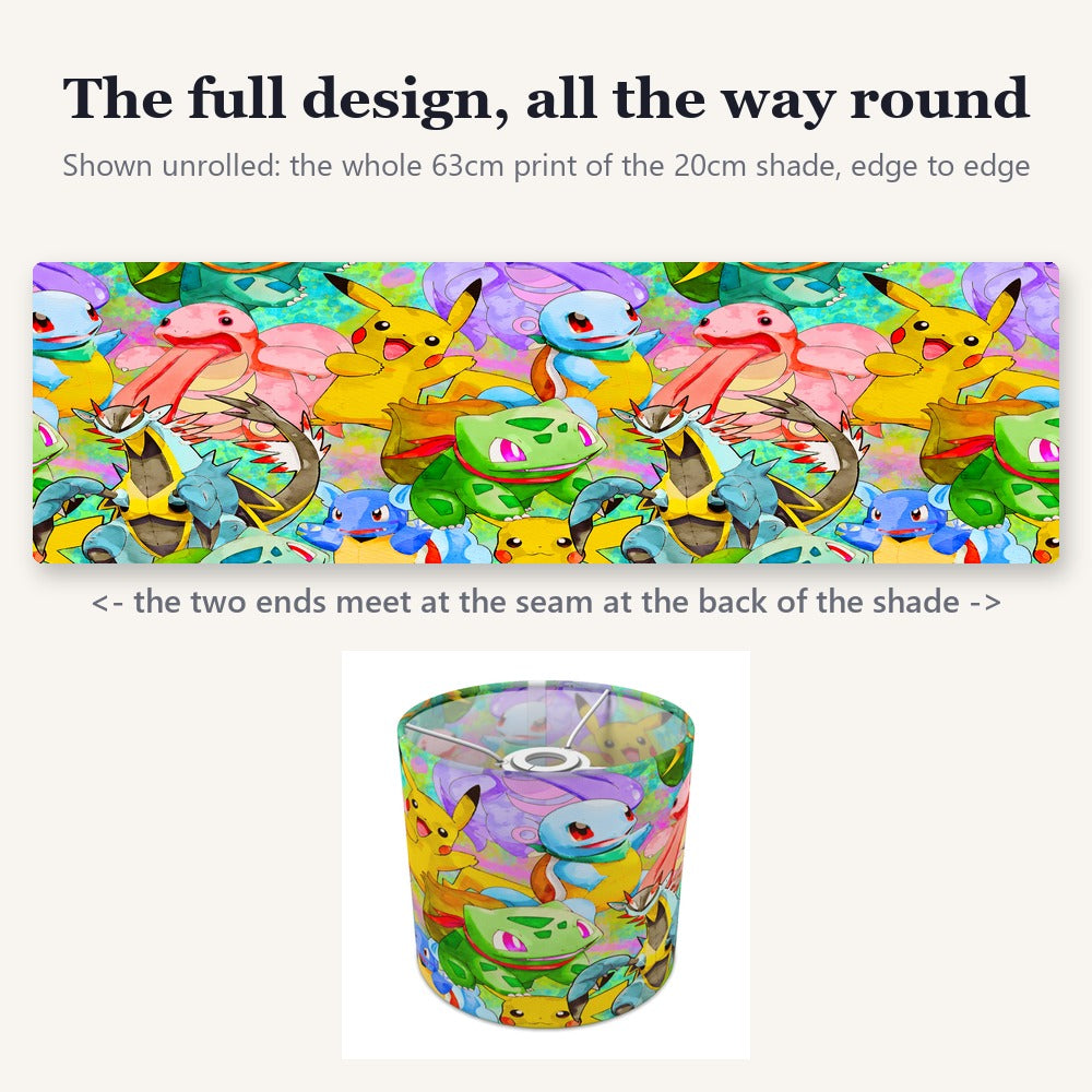 Colorful Cartoon Characters lampshade
