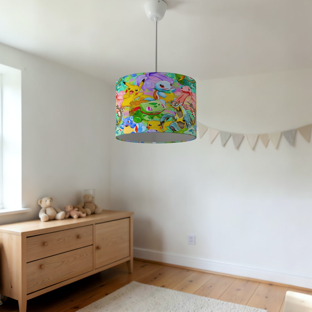 Colorful Cartoon Characters lampshade