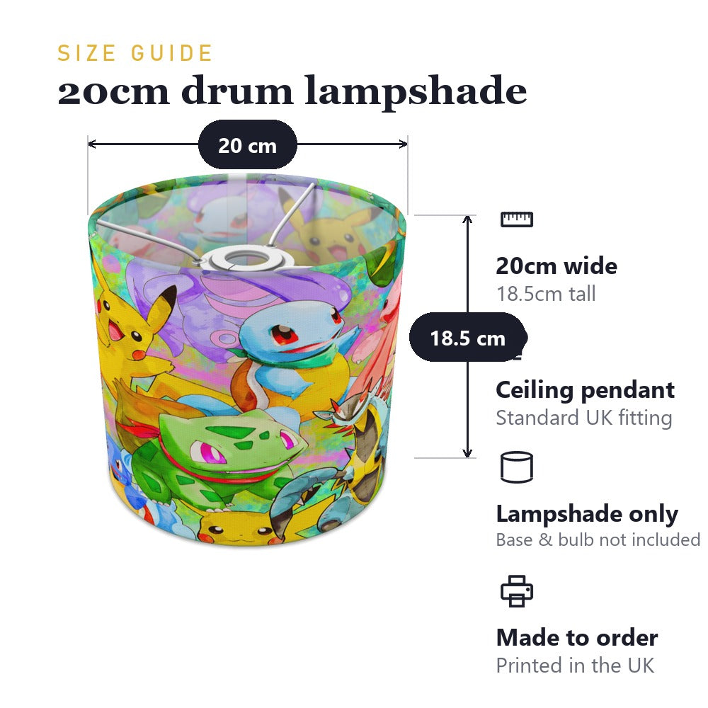 Colorful Cartoon Characters lampshade