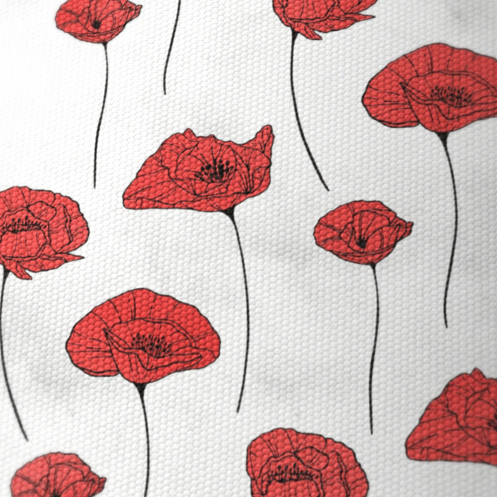 Red Poppy Floral lampshade