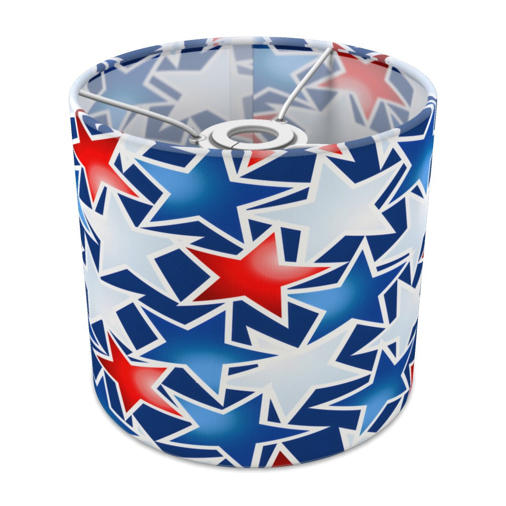 Red White And Blue Stars lampshade - 20cm Ceiling