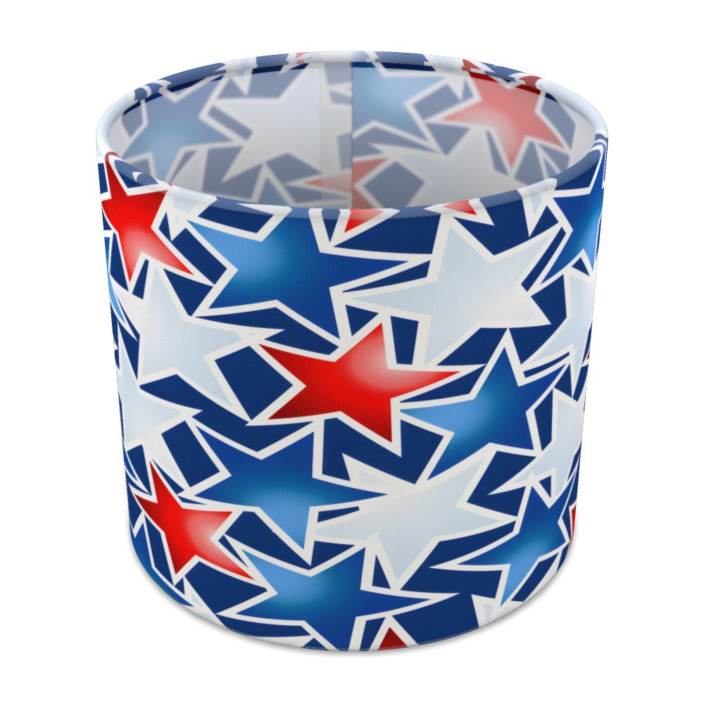 Red White And Blue Stars lampshade - 20cm Table