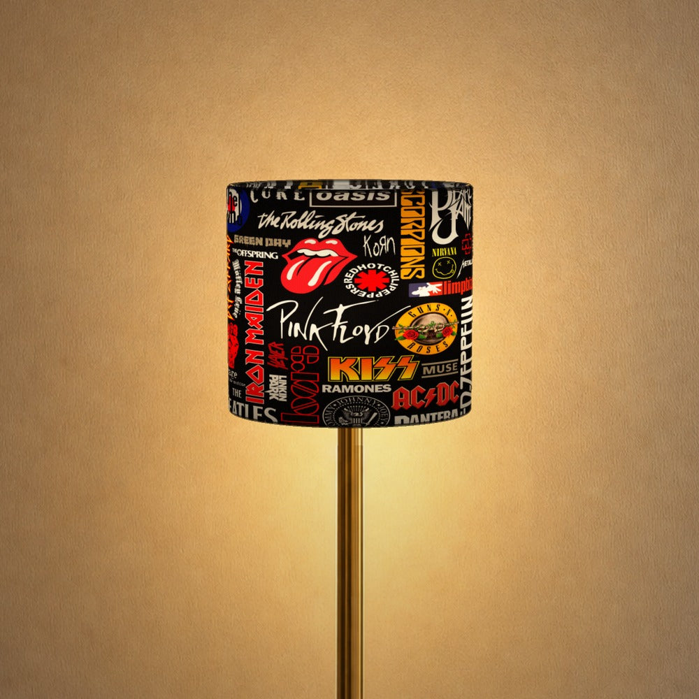 Retro Rock Band Theme lampshade
