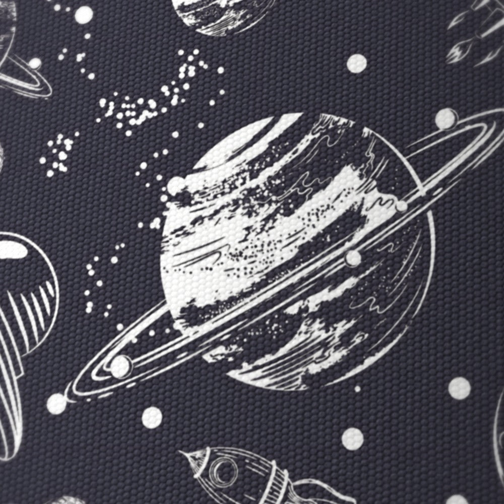 Navy Space Rocket Galaxy lampshade