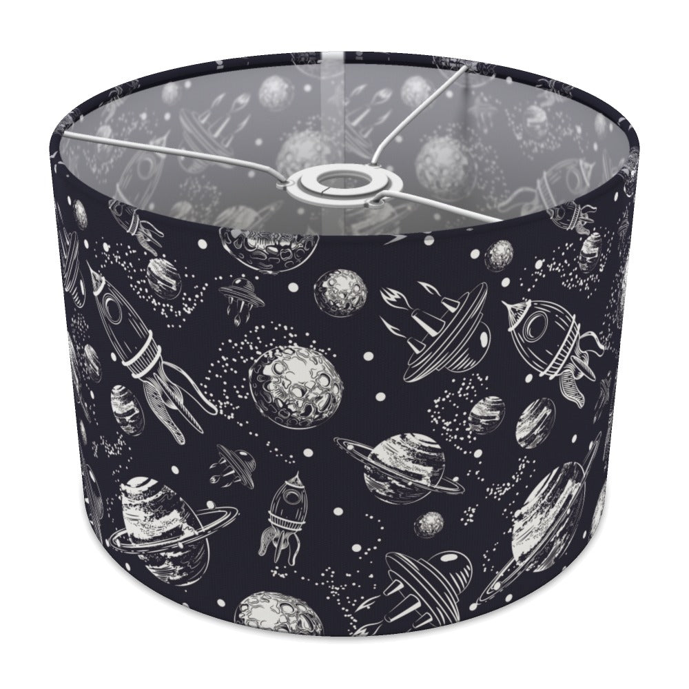 Navy Space Rocket Galaxy lampshade - 30cm Ceiling