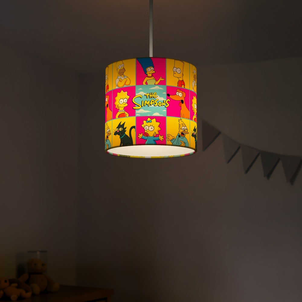 Colorful Cartoon Family lampshade