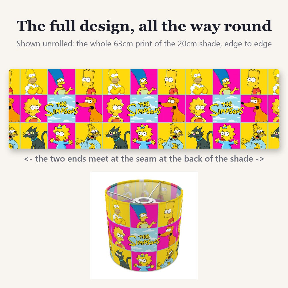 Colorful Cartoon Family lampshade