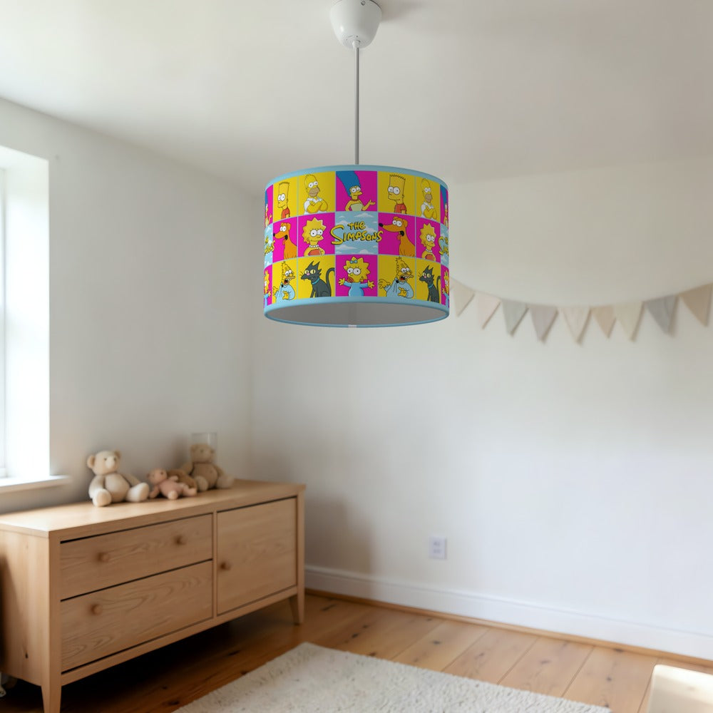 Colorful Cartoon Family lampshade