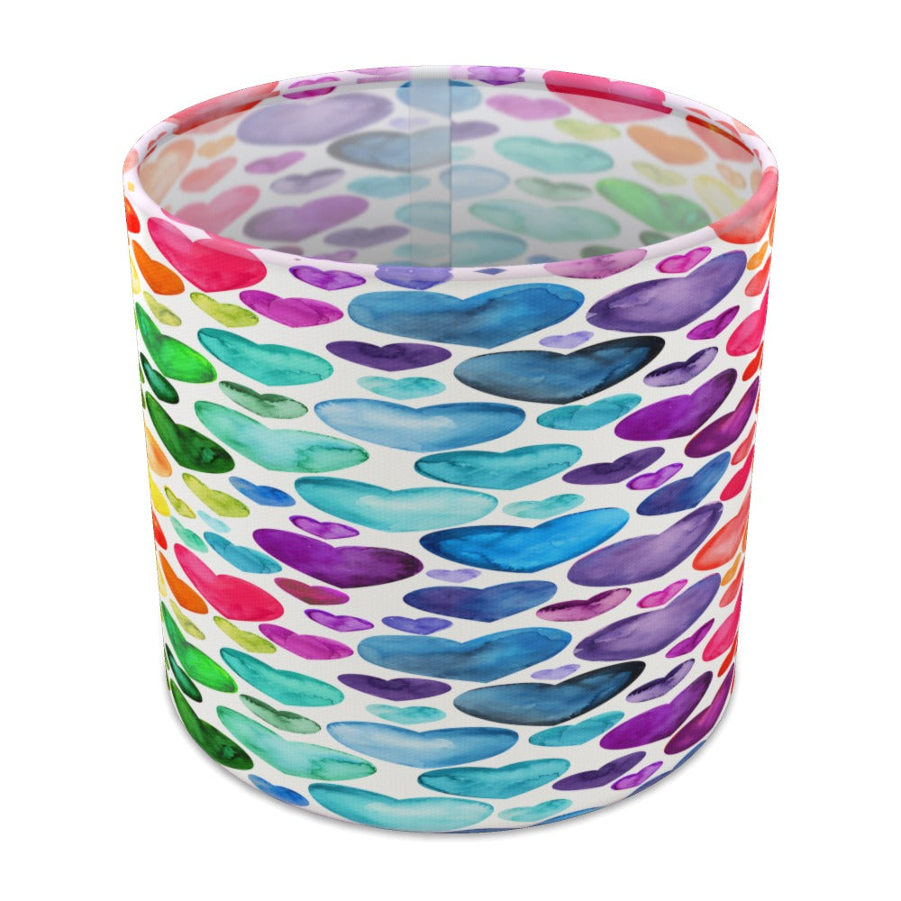 Colorful Hearts Pattern lampshade - 20cm Table