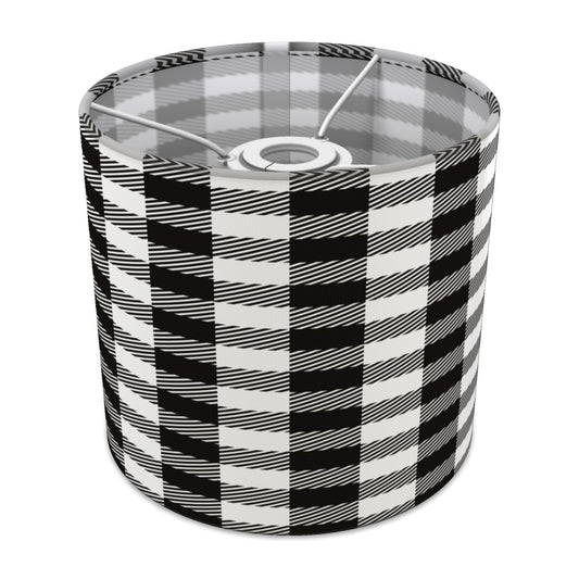 Black and White Houndstooth Pattern lampshade - 20cm Ceiling