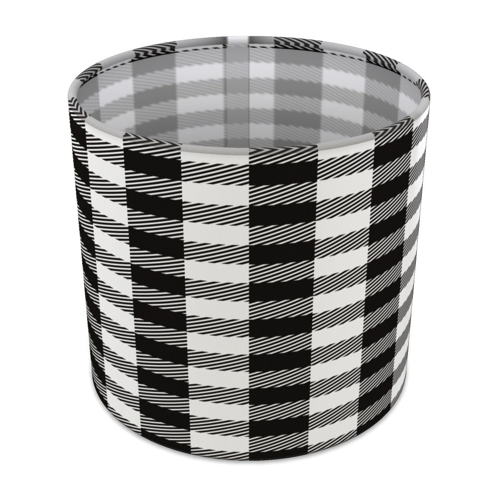 Black and White Houndstooth Pattern lampshade - 20cm Table