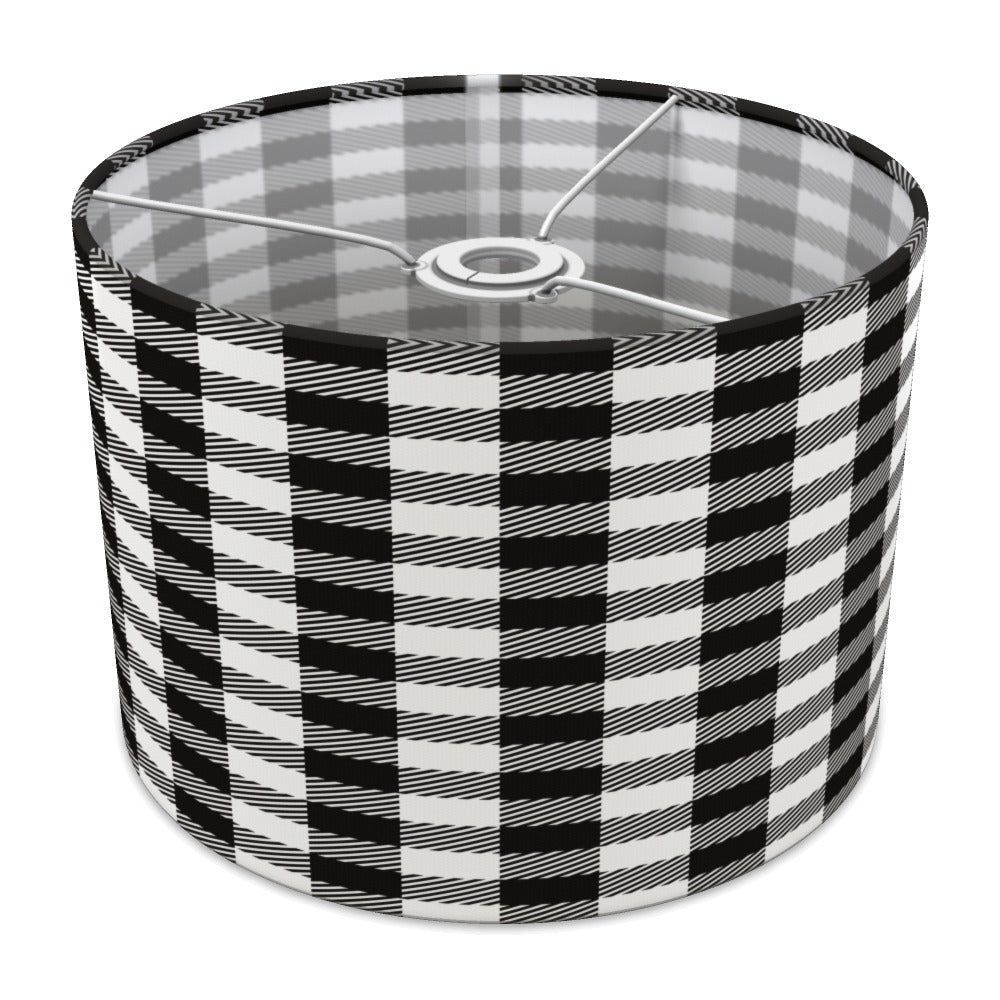Black and White Houndstooth Pattern lampshade - 30cm Ceiling