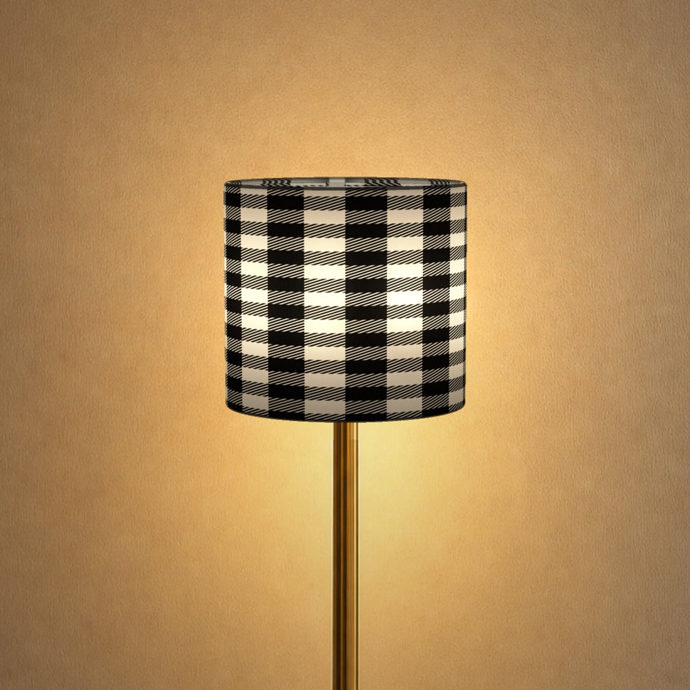 Black and White Houndstooth Pattern lampshade
