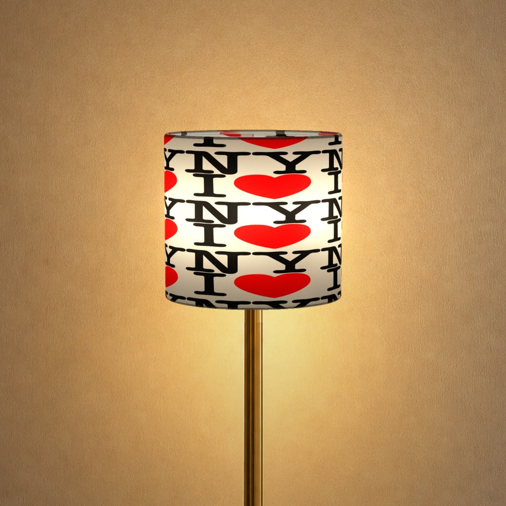 I Love New York Pattern lampshade