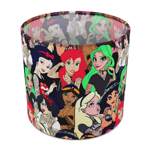Tattooed Princess Pattern lampshade - 20cm Table