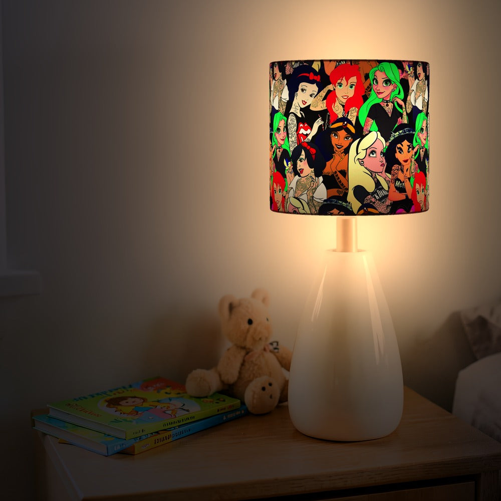 Tattooed Princess Pattern lampshade