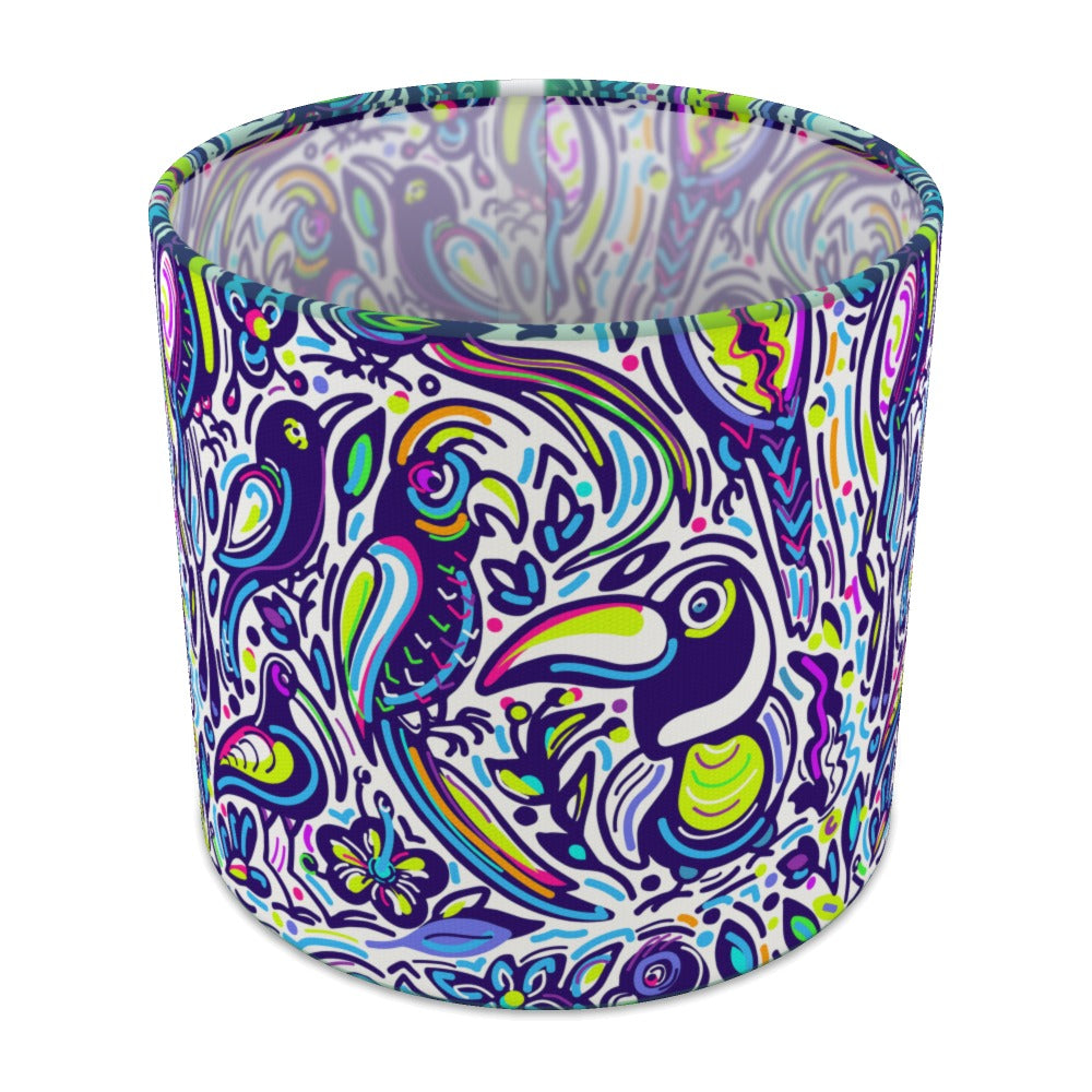 Psychedelic Toucan Pattern lampshade - 20cm Table