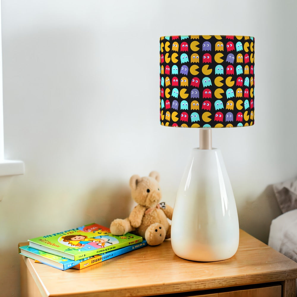 Retro Arcade Ghost Pattern lampshade