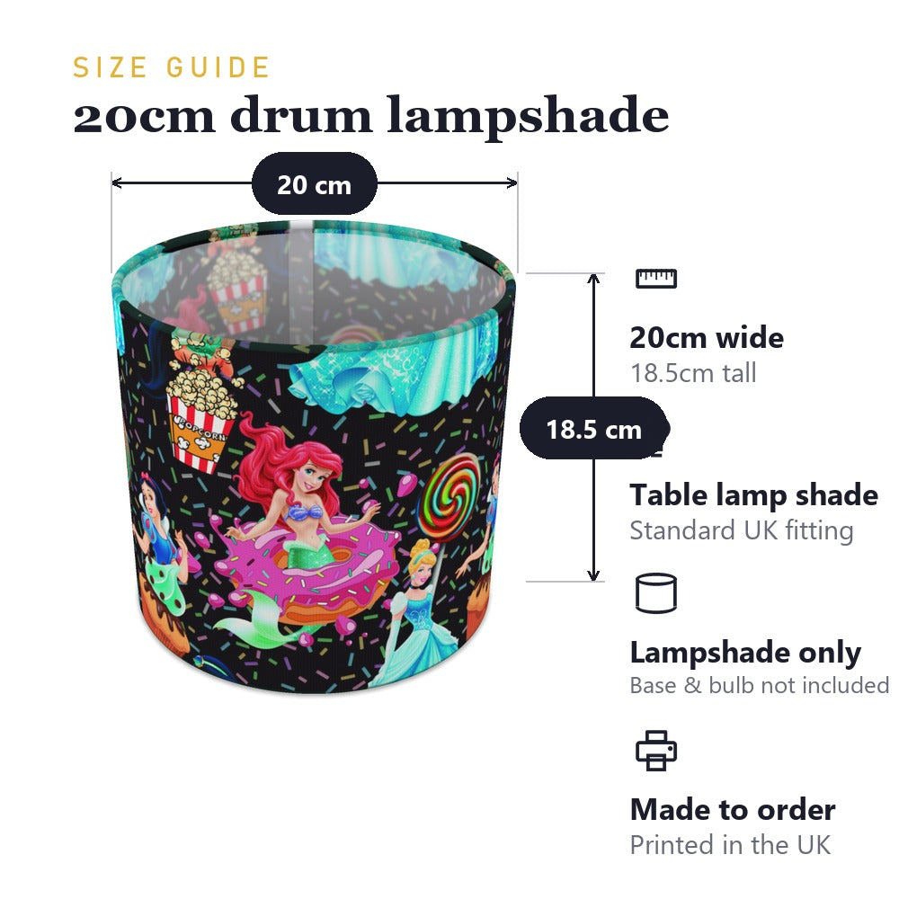 Colorful Princess and Candy Theme lampshade