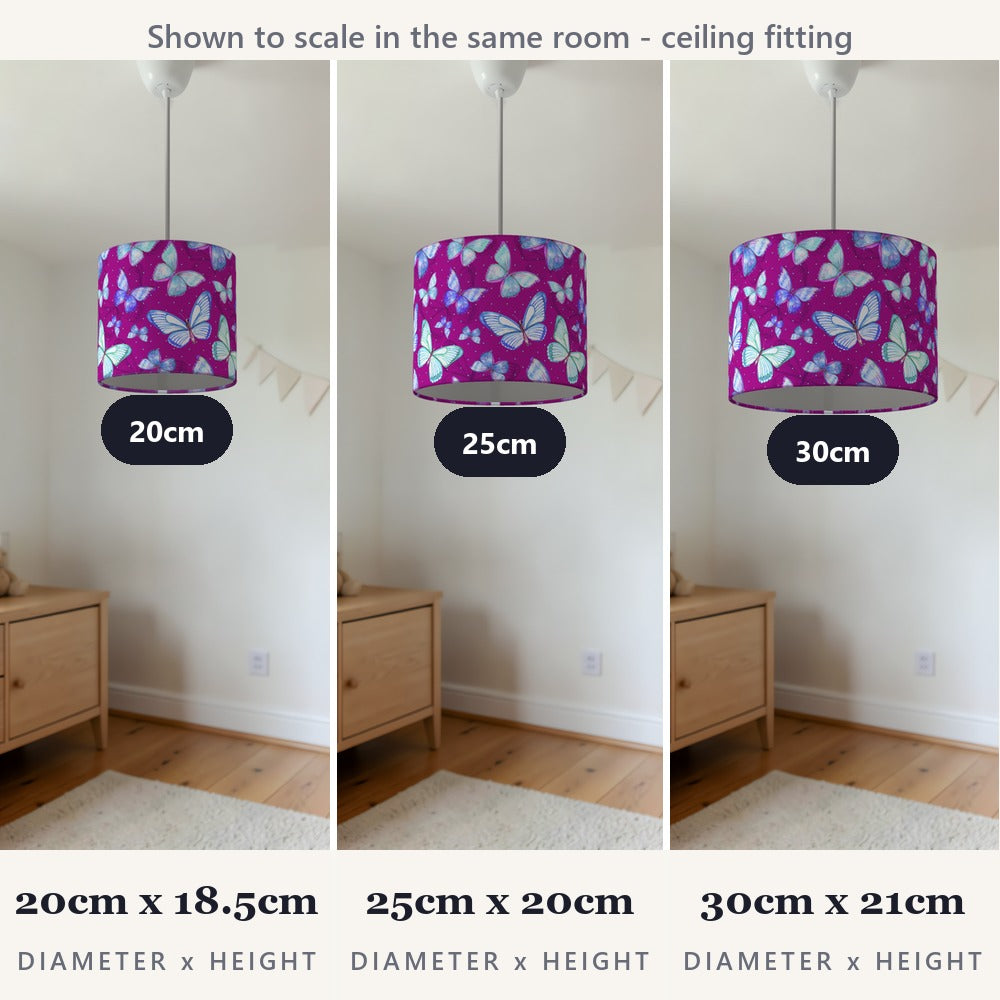 Purple Butterfly Pattern lampshade