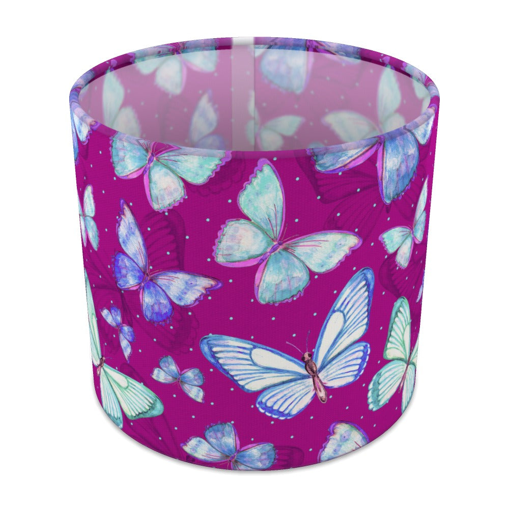 Purple Butterfly Pattern lampshade - 20cm Table