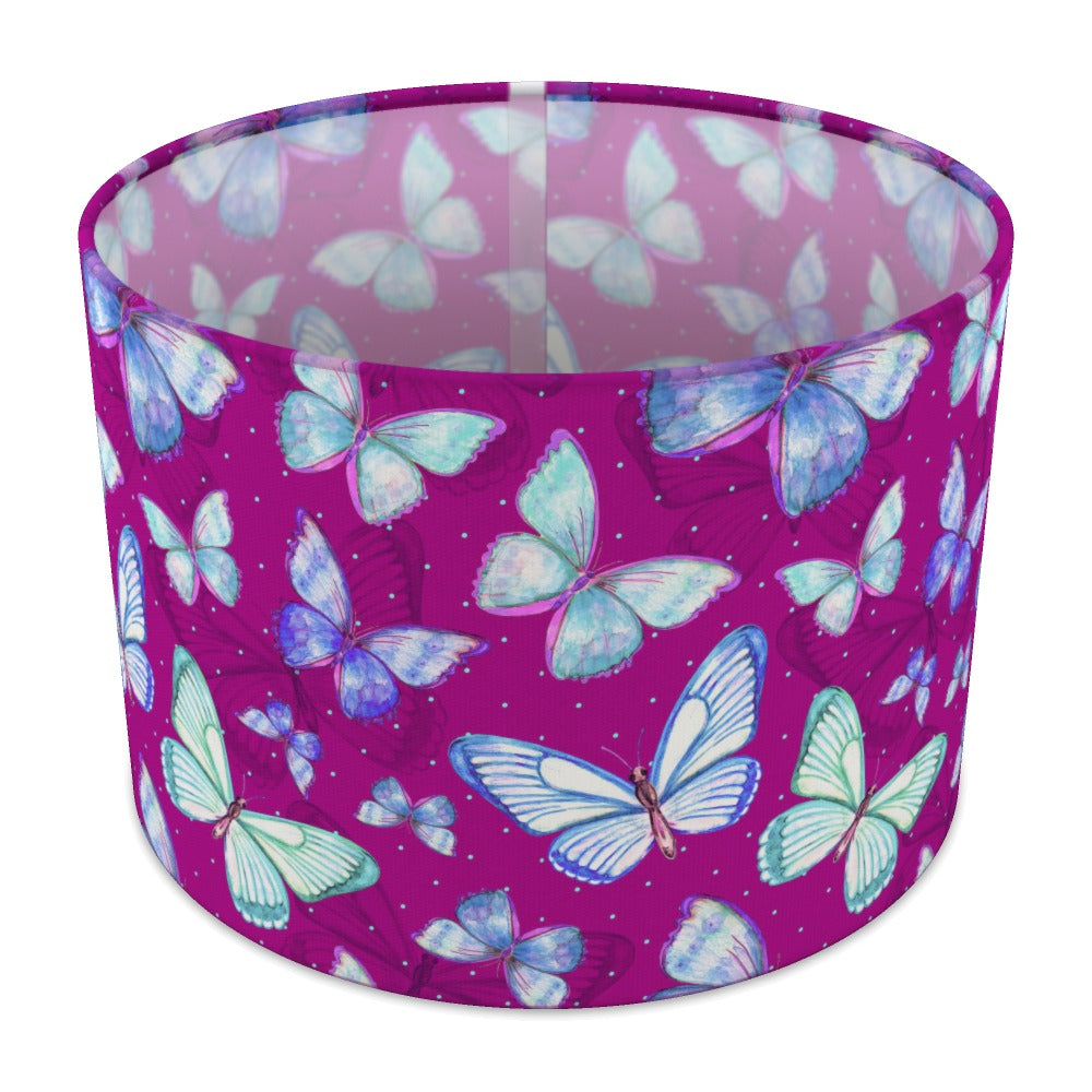 Purple Butterfly Pattern lampshade - 30cm Table