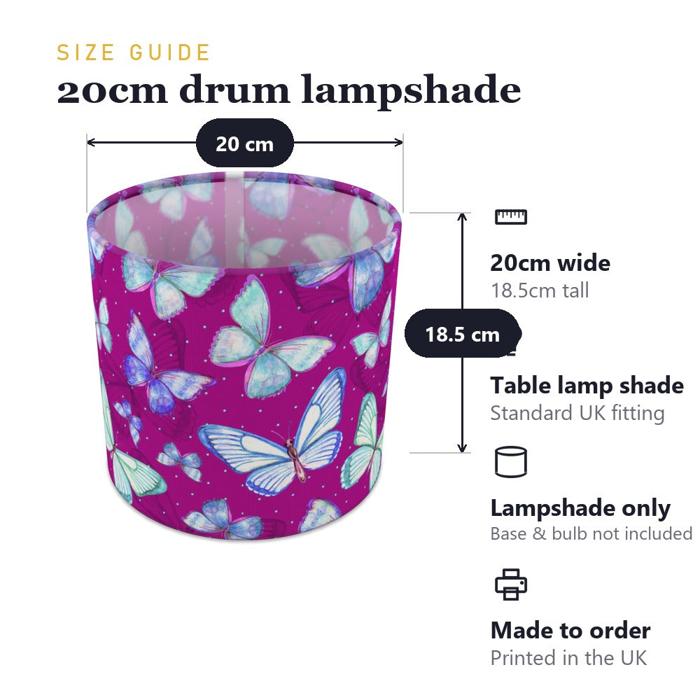 Purple Butterfly Pattern lampshade