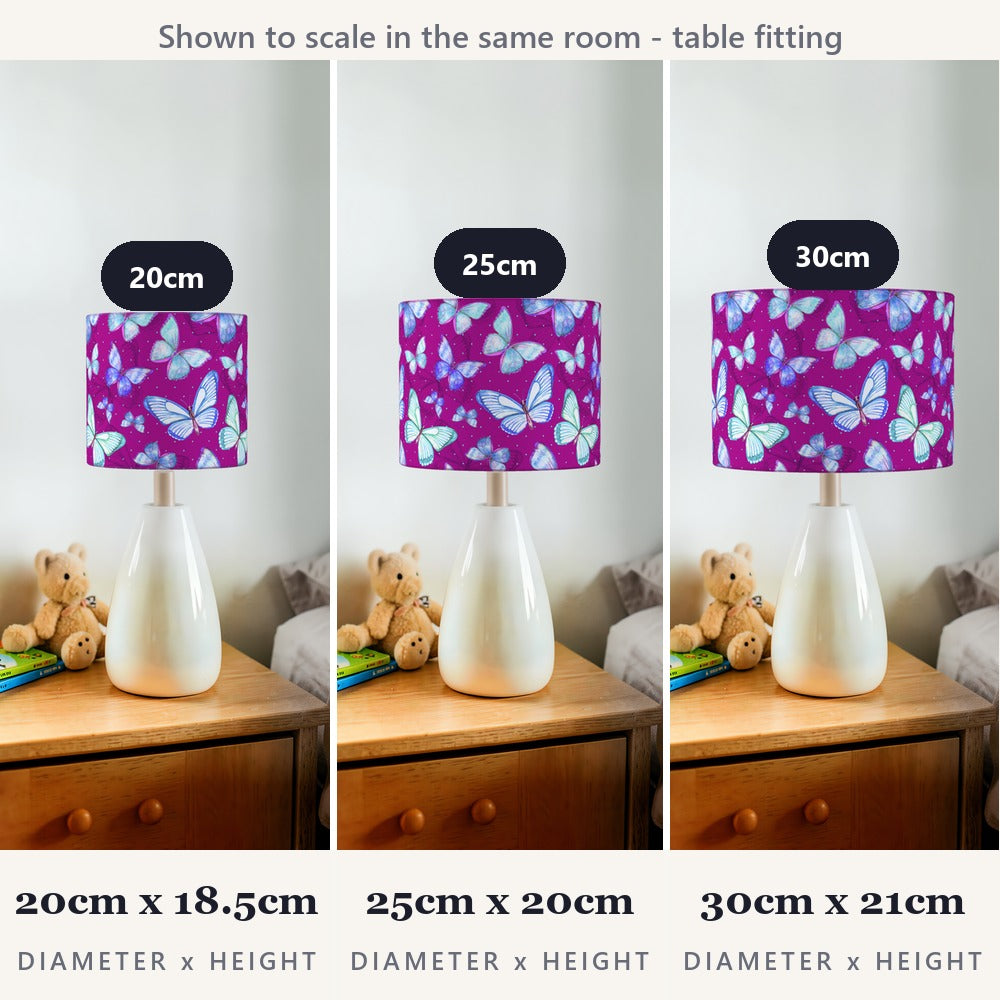 Purple Butterfly Pattern lampshade