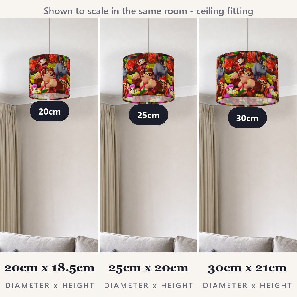 Donkey Kong Characters Bright Design lampshade
