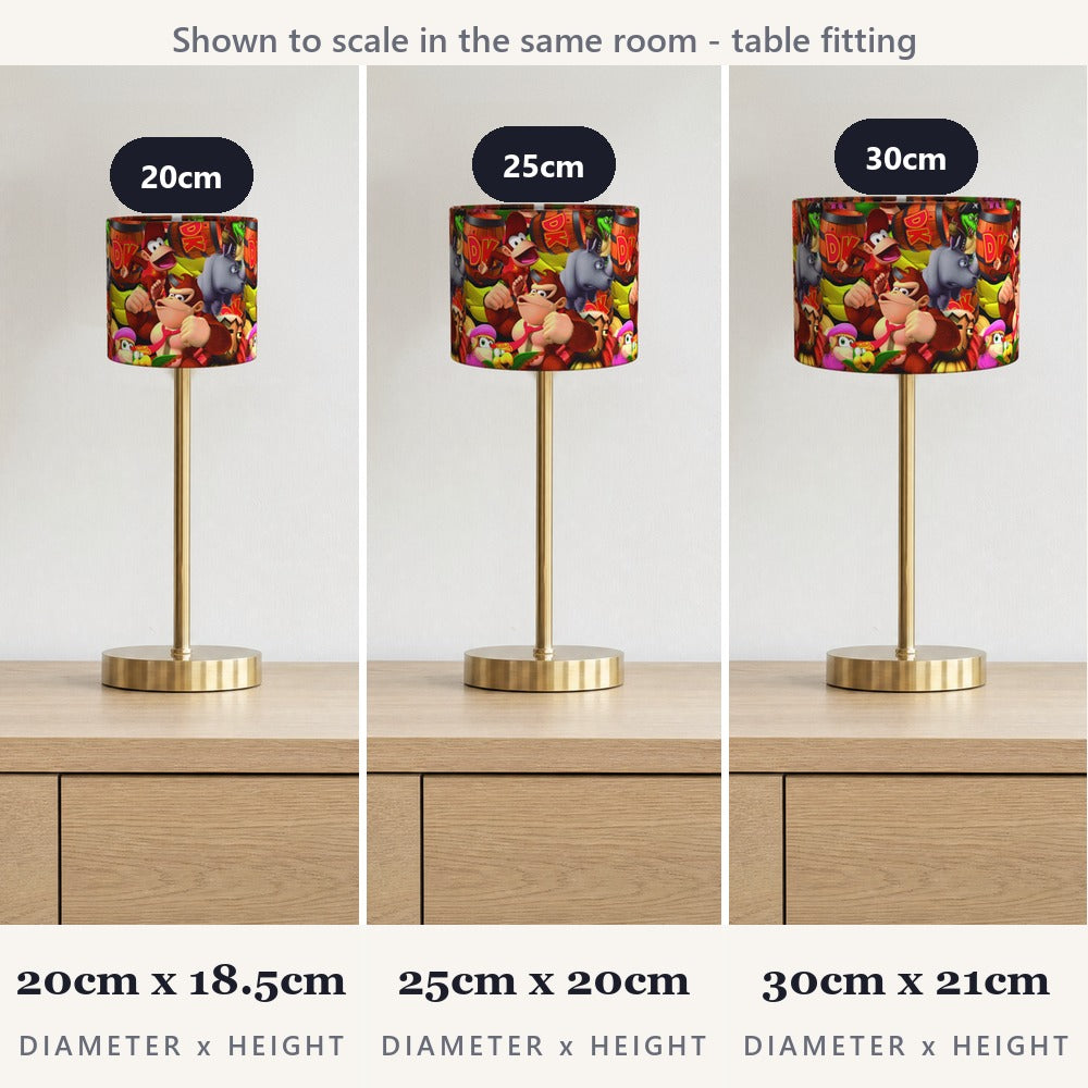 Donkey Kong Characters Bright Design lampshade