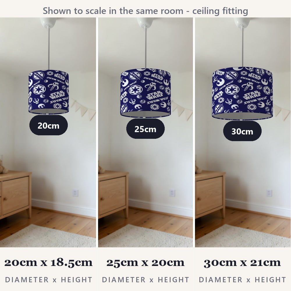 Navy Space Movie Themed lampshade