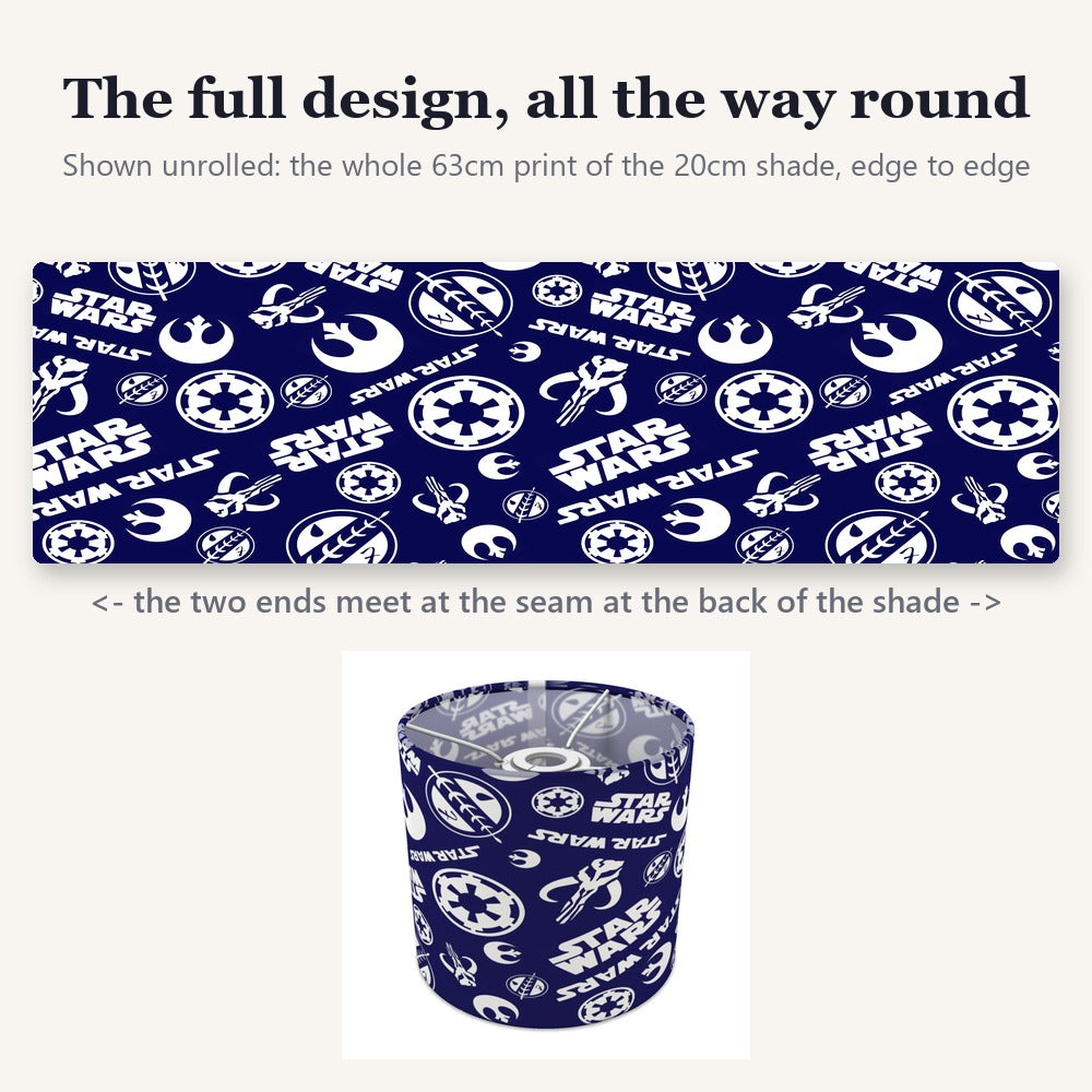 Navy Space Movie Themed lampshade