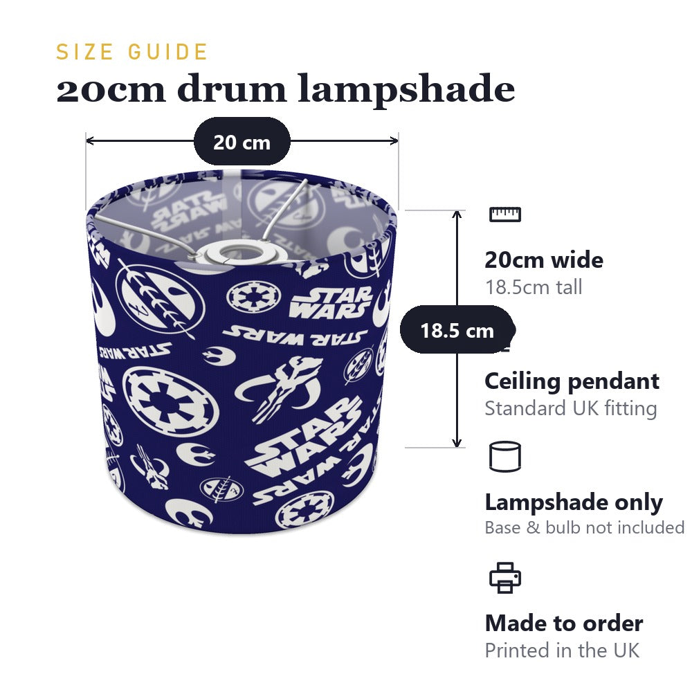 Navy Space Movie Themed lampshade
