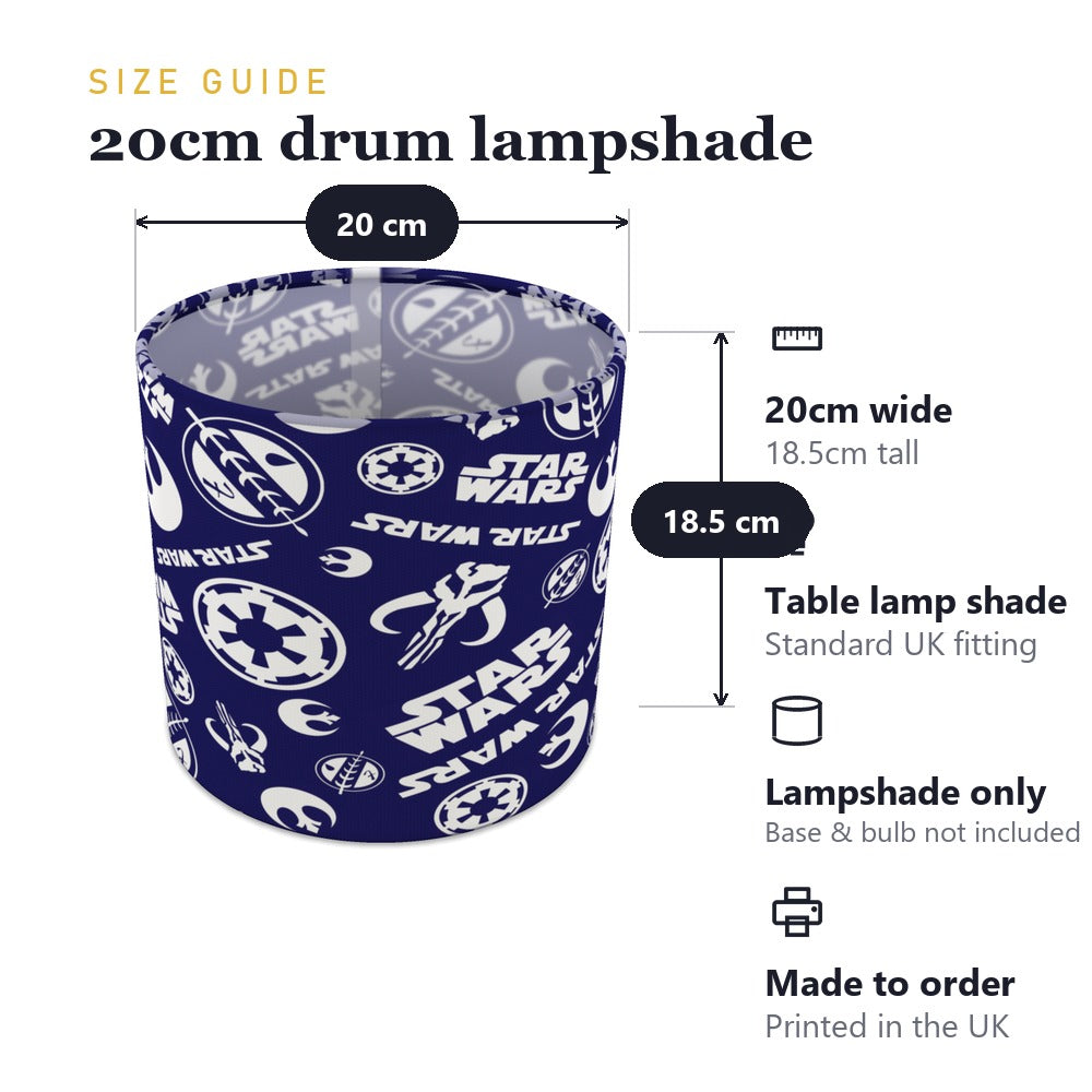 Navy Space Movie Themed lampshade