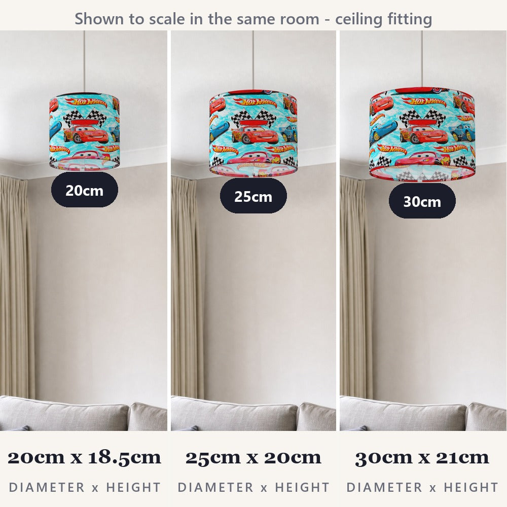 Hot Wheels Racing Cars lampshade