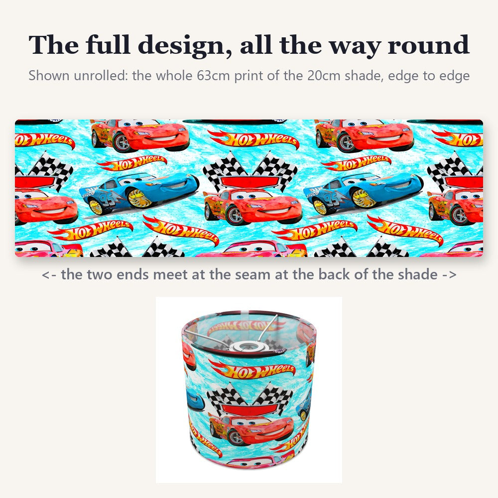 Hot Wheels Racing Cars lampshade