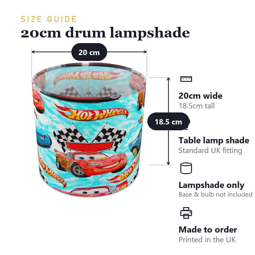 Hot Wheels Racing Cars lampshade