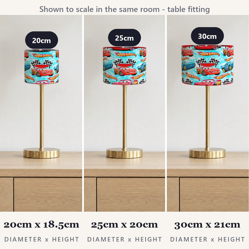 Hot Wheels Racing Cars lampshade