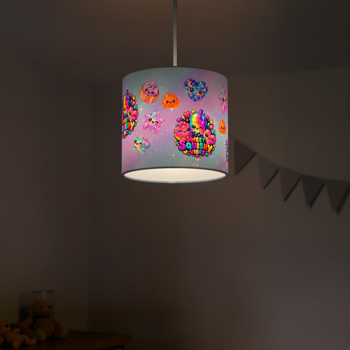 Sweet Squishy Vibes lampshade - 20cm x 18.5cm Ceiling - photo 5