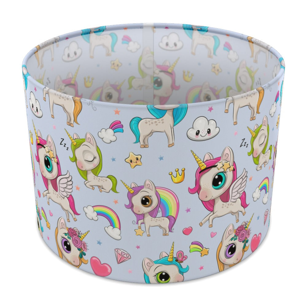 Adorable Unicorn and Rainbow lampshade - 30cm Table